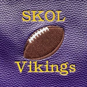 Thirty-one Rubie Vikings Football Custom Embroidered Bag
